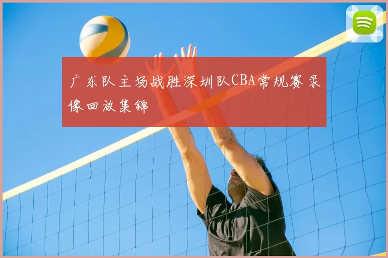 广东队主场战胜深圳队CBA常规赛录像回放集锦